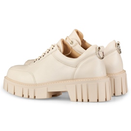 Beige eco-leather shoes 1