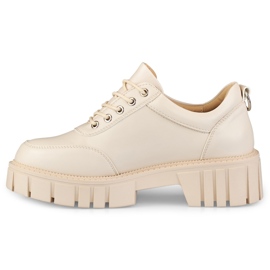 Beige eco-leather shoes 2