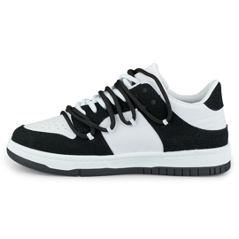 Black and white women's sports shoes multicolored 2