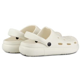 Comfortable soft women's white slippers 1