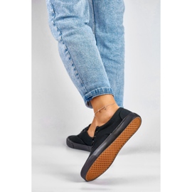Classic women's sneakers with a black sole 2