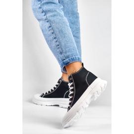Black sneakers above the ankle 2