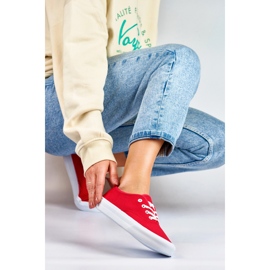 Women's red sneakers 1