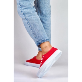 Women's red sneakers 2