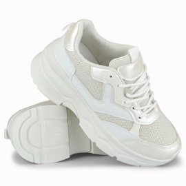 Geori women's white sneakers 1