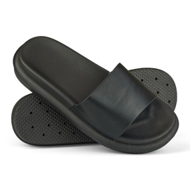 Comfortable classic black women's slippers 1