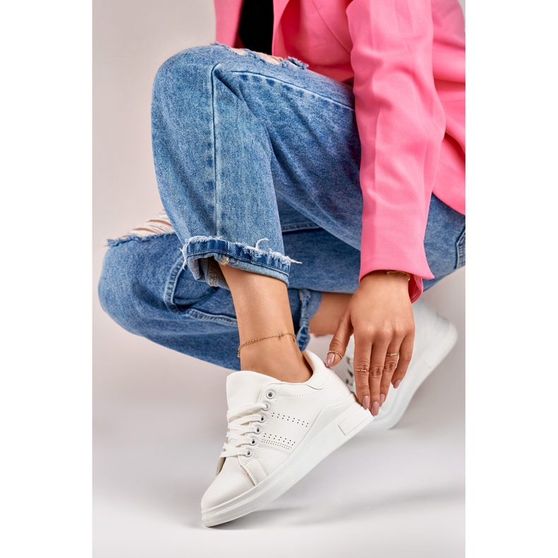 Gerini women's white sneakers 1