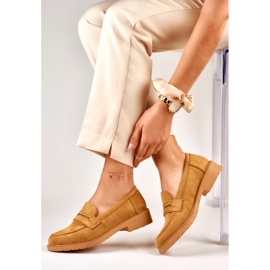 Women's caramel suede shoes brown 2