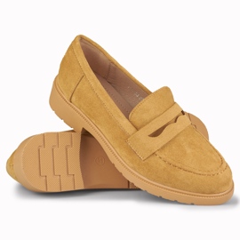 Women's caramel suede shoes brown 1