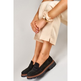 Classic black suede loafers from Lilian 1