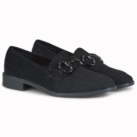 Women's black suede shoes 1