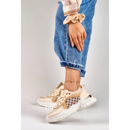 Fashionable beige Valir women's sneakers 2