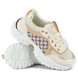Fashionable beige Valir women's sneakers 1