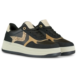 Lara women's black sneakers 2