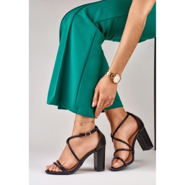Black women's sandals on the Isan post 1