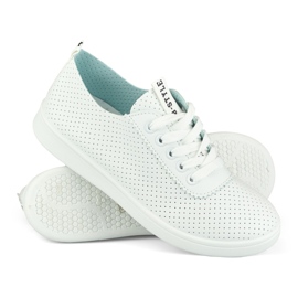 Bellis women's white openwork sneakers 1