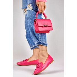 Women's fuchsia shoes made of eco-leather pink 1