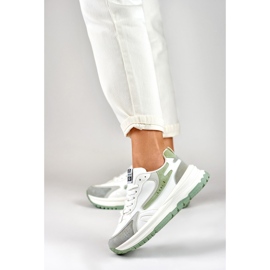White and mint women's Minti sneakers 2