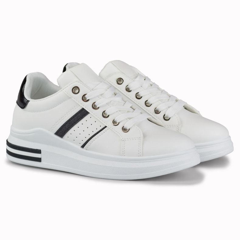 Classic black and white women's sneakers 2