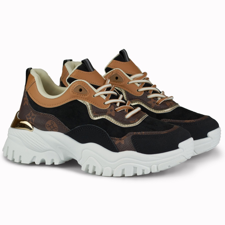 Women's sneakers with Fanny print black 2