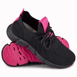 Comfortable lightweight Soft sports shoes black 1