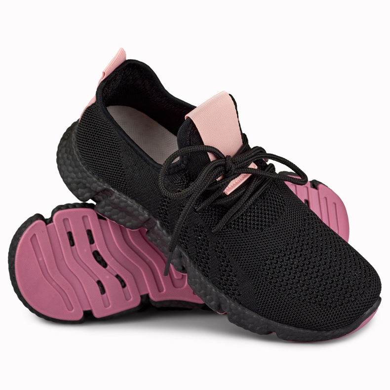 Comfortable lightweight Soft sports shoes black 1