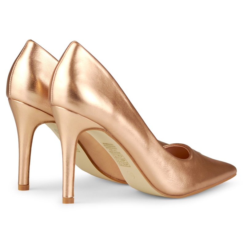 Gold classic pins made of eco-leather golden 1 Gold classic pins made of eco-leather golden 1