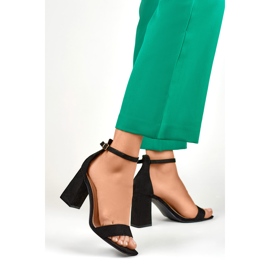 Black high heel sandals 1