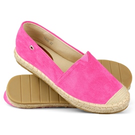 Women's pink suede espadrilles 1