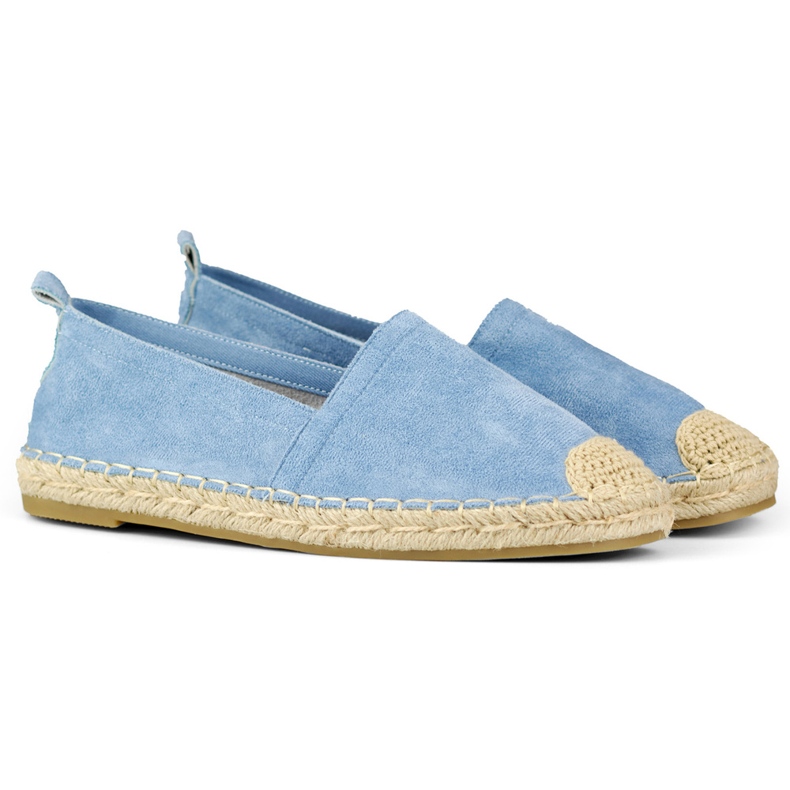 Women's classic blue espadrilles 1