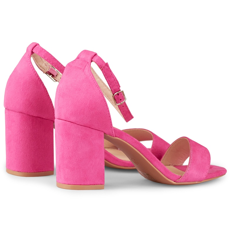Fuchsia classic sandals on the post pink 1