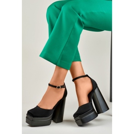 Black high heel sandals from Libby 1