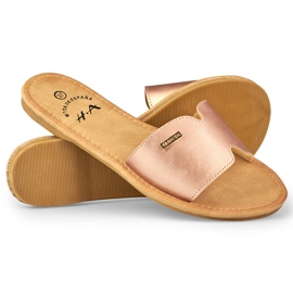 Denly women's classic flat slippers golden 1