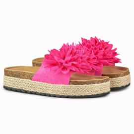 Women's fuchsia espadrilles pink 1