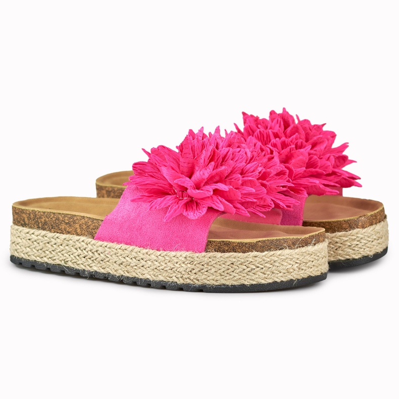 Women's fuchsia espadrilles pink 1