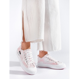 Shelovet pink platform sneakers 1