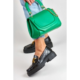 La.Fi Black platform loafers 2