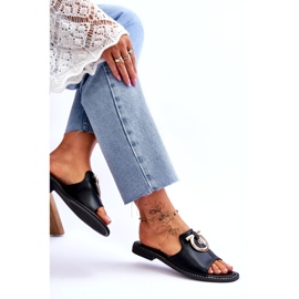 Leather Slippers Comfort Shoes S.Barski KV-2775-32 Black 5