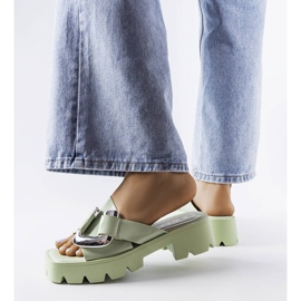 Green slides on the tractor sole from Carceri 2