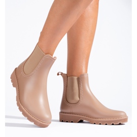 Short beige wellies from Shelovet 1 Short beige wellies from Shelovet 1