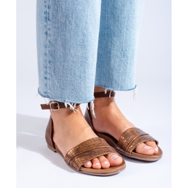Daszyński women's brown sandals 2 Daszyński women's brown sandals 2