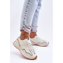 FJ1 Women's Sport Shoes Beige Faro white 1