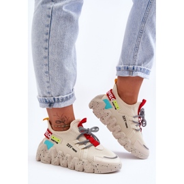 PS1 Fashionable Slip-on Sneakers Beige Evolution 1