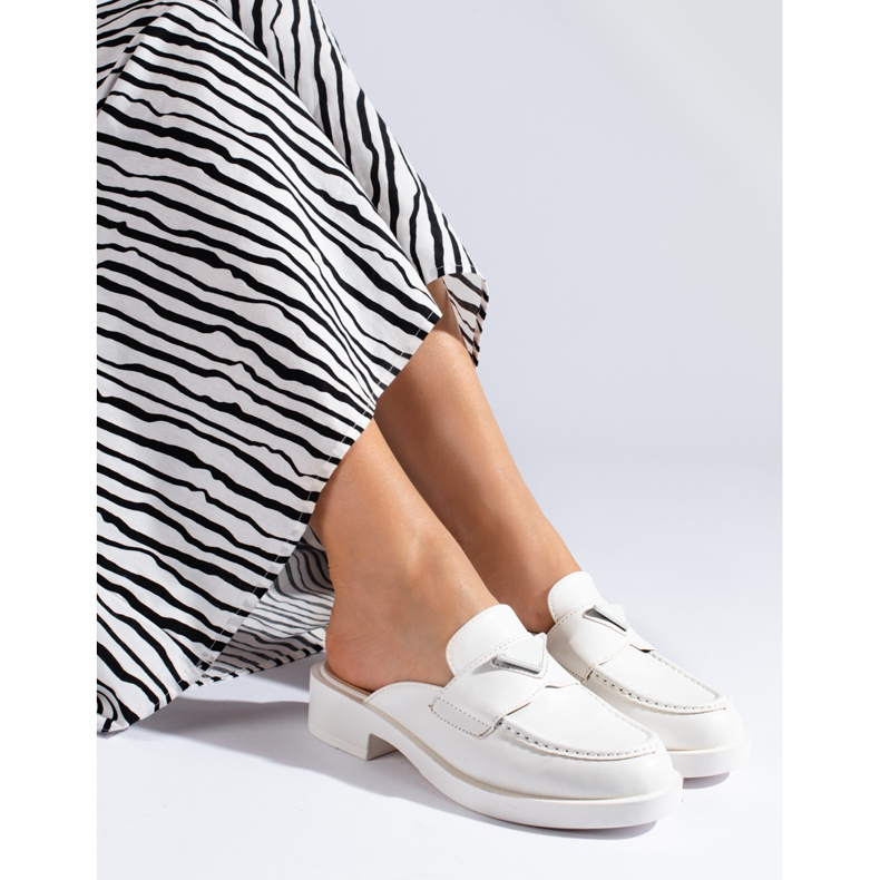 Women's white mules from Shelovet 1 Women's white mules from Shelovet 1