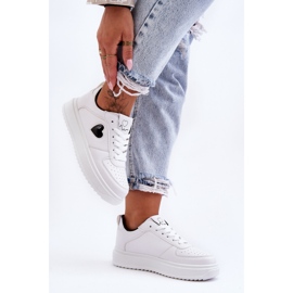 FJ1 Classic Sport Shoes With Heart Black And White Amore 2