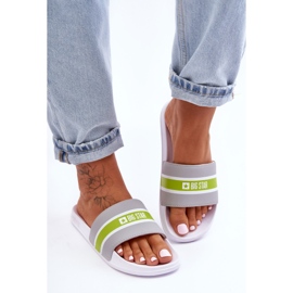 Light Foam Slippers Big Star JJ274647 White-Grey 1 Light Foam Slippers Big Star JJ274647 White-Grey 1