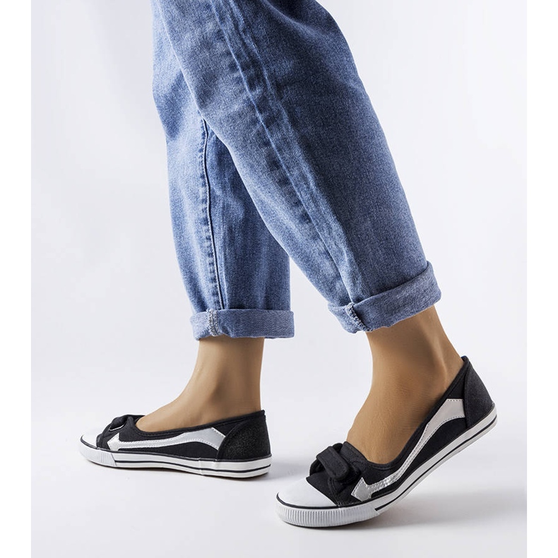 Black textile sneakers from Winifred 1