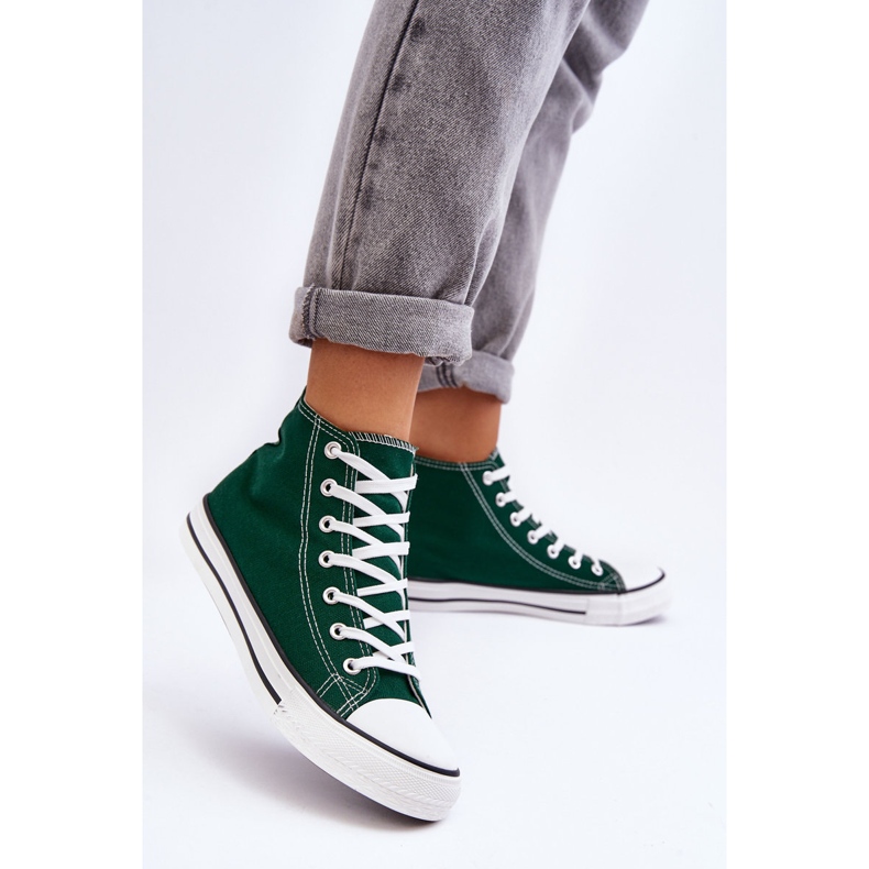 FR1 Women's Classic Sneakers High Green Remos 1 FR1 Women's Classic Sneakers High Green Remos 1