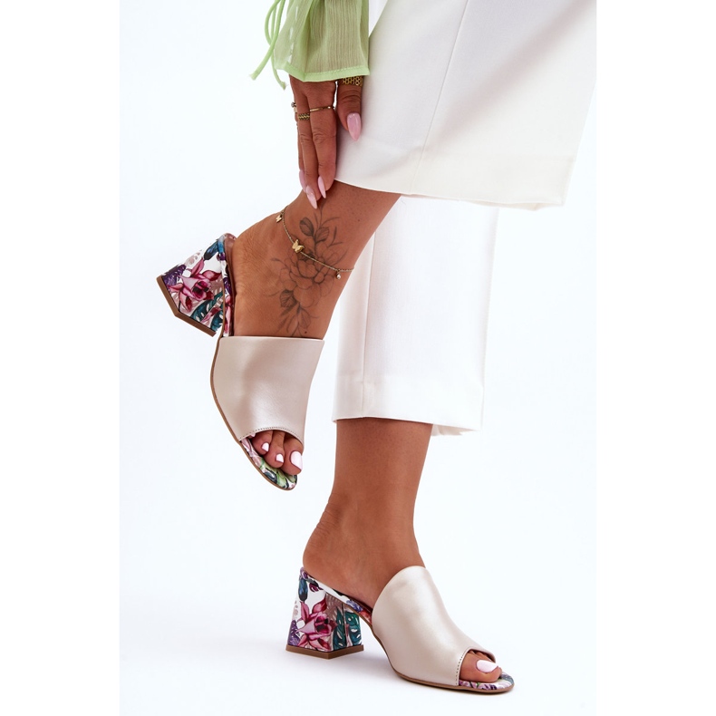 Lewski Shoes Women's Leather High Heels Leski Shoes 3209/K Pearl Beige 1 Lewski Shoes Women's Leather High Heels Leski Shoes 3209/K Pearl Beige 1