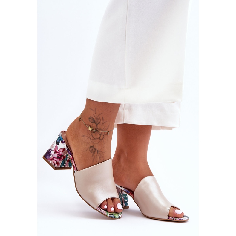 Lewski Shoes Women's Leather High Heels Leski Shoes 3209/K Pearl Beige 2 Lewski Shoes Women's Leather High Heels Leski Shoes 3209/K Pearl Beige 2